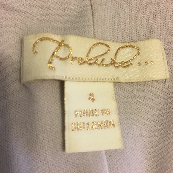 NWT Prelude Silver Bell Sleeve Flowy Sparkle Dress - Picture 5 of 8